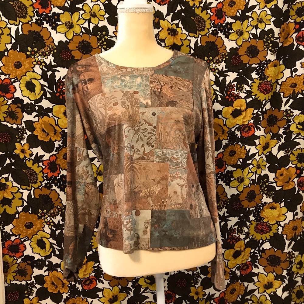 70s Vintage California Girl warm toned long sleeve